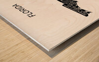 Florida white Wood print