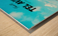 Tel Aviv Israel Travel Print Wood print