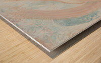 Botanical Blue and Green  3 Wood print