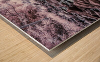 Mystical Creek Beneath the Purple Veil Wood print