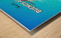 Buenos Aires Argentina Travel Print Wood print