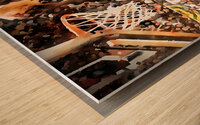 1985 Dominique Wilkins Dunk Contest Art Wood print