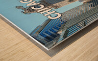 Chicago Illinois12 Wood print