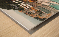 Split Croatia2 Wood print