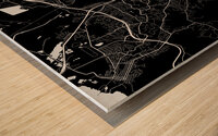 Concord California City Map Print Wood print