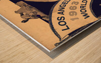1963 la dodgers remix art Wood print