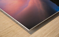 Pink Yellowstone Sunset X101 Wood print