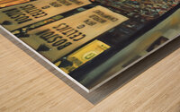 boston garden banners art Wood print