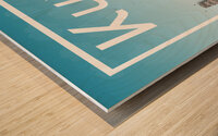 Kuwait City Skyline Print Wood print