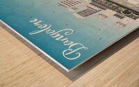 Bangalore India City Map Print Wood print