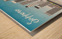 Sapporo Japan City Skyline Print Wood print
