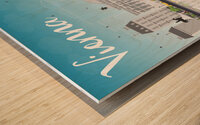 Vienna Austria City Skyline Print Wood print
