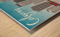 Calgary Alberta City Skyline Print Wood print