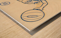Vintage Kentucky Wildcats Decal Art Wood print