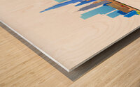 Vietnam Skyline Print Wood print