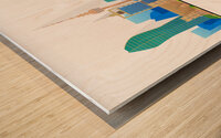 Baku Azerbaijan City Skyline Print Wood print