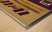 1982 Washington Huskies Football Ticket Art Wood print