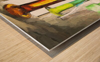 Upclose and Personal Prop Glass X114 Wood print