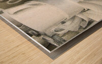 Stacked Up White Coffee Cups X106 Wood print