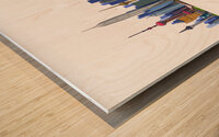 China Skyline Print Wood print