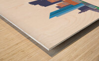 Oslo Norway City Skyline Print Wood print