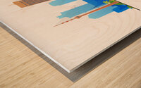 Johannesburg South Africa City Skyline Print Wood print