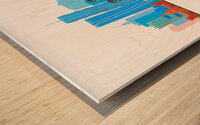 Milan Italy City Skyline Print Wood print