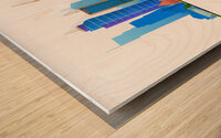 Warsaw Poland City Skyline Print Wood print