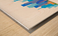 Buenos Aires Argentina City Skyline Print Wood print