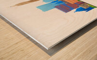 Antwerp Belgium City Skyline Print Wood print