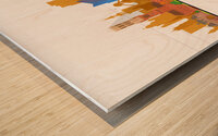 Belgium Skyline Print Wood print