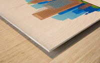 Baltimore Maryland City Skyline Print Wood print