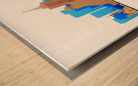 Quebec City Skyline Print Wood print