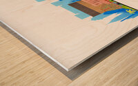 Chennai India City Skyline Print Wood print