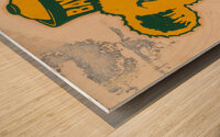 Vintage Baylor Decal Art Wood print