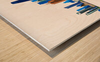 San Francisco California City Skyline Print Wood print