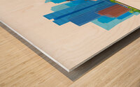 Lima Peru City Skyline Print Wood print