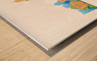 Marrakesh Morocco City Skyline Print Wood print