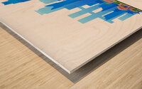 Chongqing China City Skyline Print Wood print