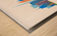 Sao Paulo Brazil City Skyline Print Wood print