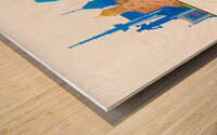 Tbilisi Georgia City Skyline Print Wood print