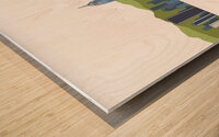 Hong Kong China City Skyline Print Wood print