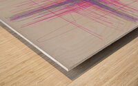 tapestry lines Wood print