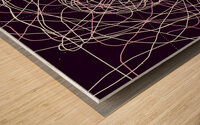 ball of lines Wood print