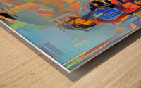 urban space ride Wood print