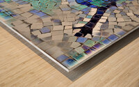 Expression tiles Wood print