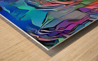 Dancing colours Wood print
