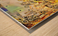 dancing in gold Wood print