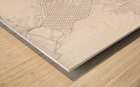 Vancouver Canada Travel Print Wood print