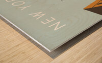 New York City Travel Print Wood print
